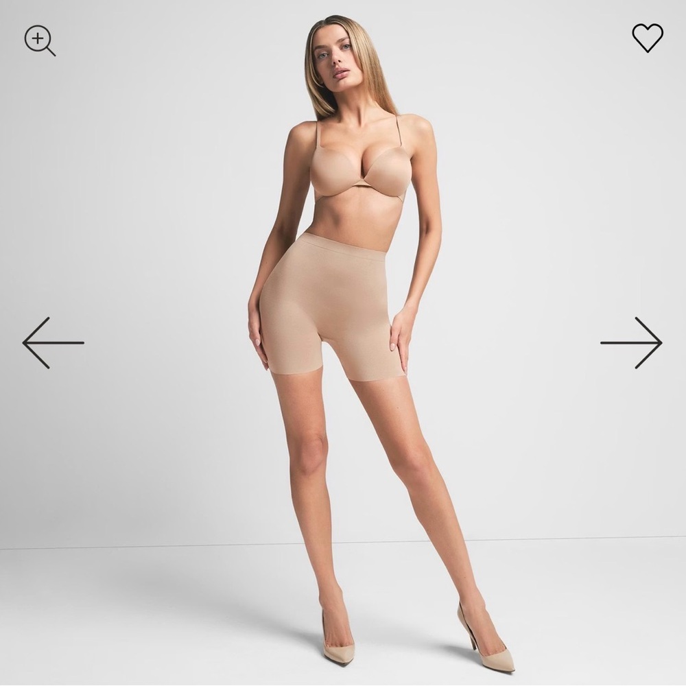 SKIMS clay Sculpting High-Waist Shapewear Shorts